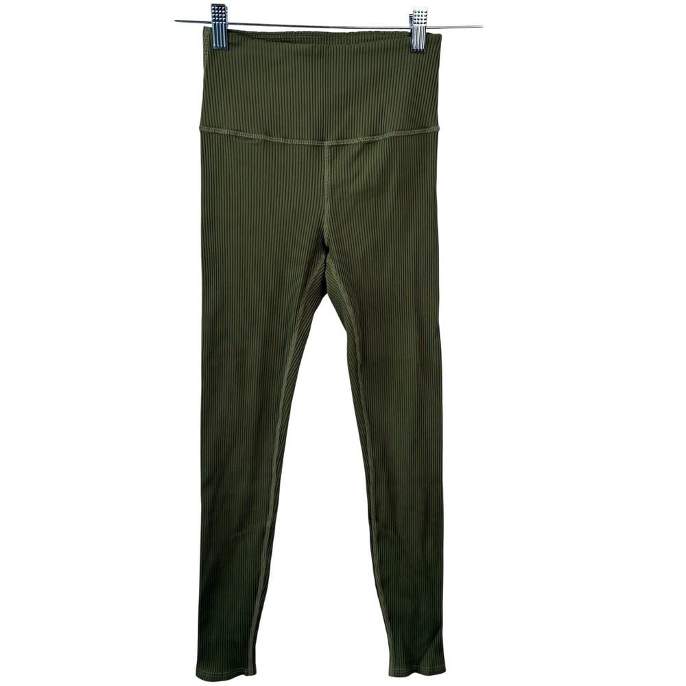 Carbon 38 High Rise Ribbed Legging Olive s